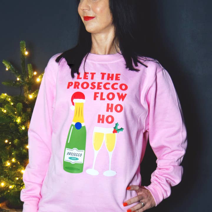 Funny Prosecco Christmas Jumper for wholesale by Of Life & Lemons