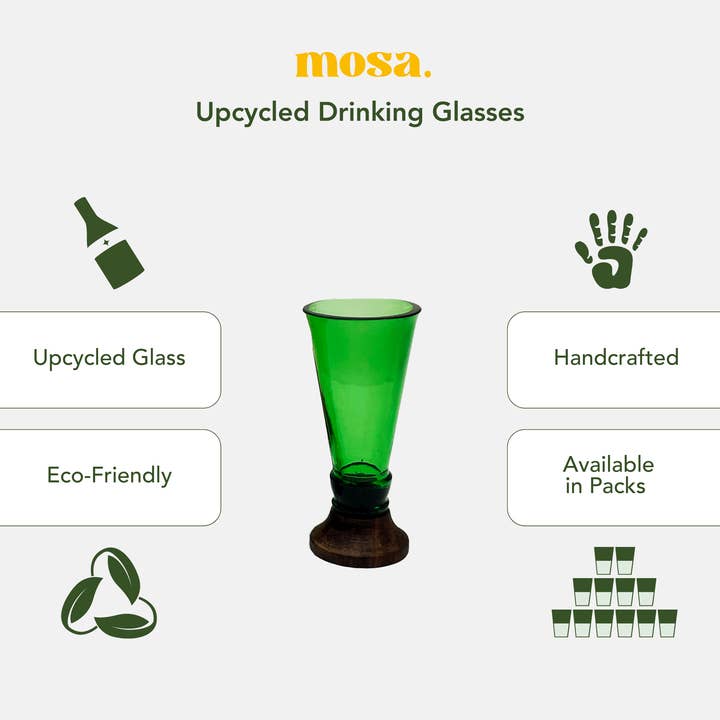 Mosa - Wholesale Shot glass - Green Shot Glasses5