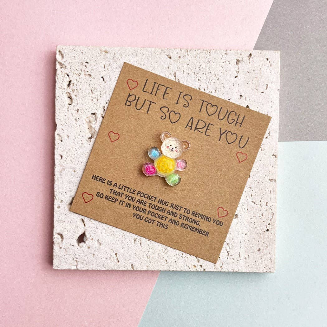 Magia Design - Wholesale Keepsake Coin/Token - Pocket Hug Rainbow Bear0