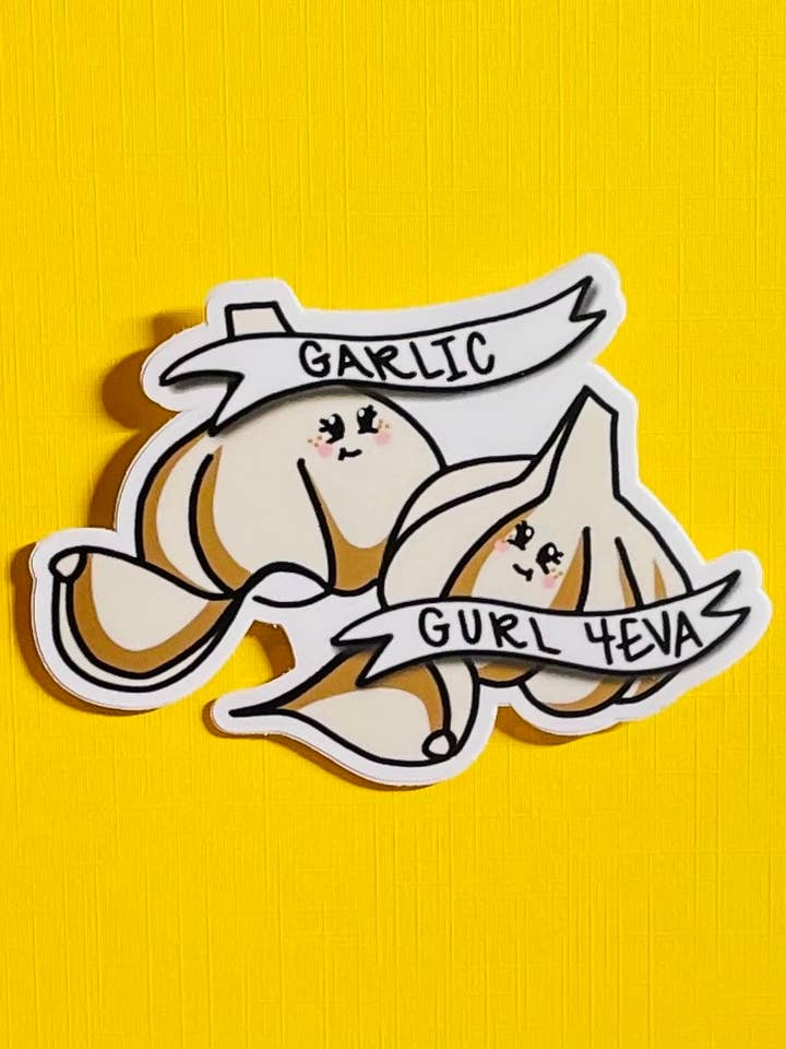 Garlic Gurl 4eva-vinyl sticker for wholesale by Cover Yo Space Gurl