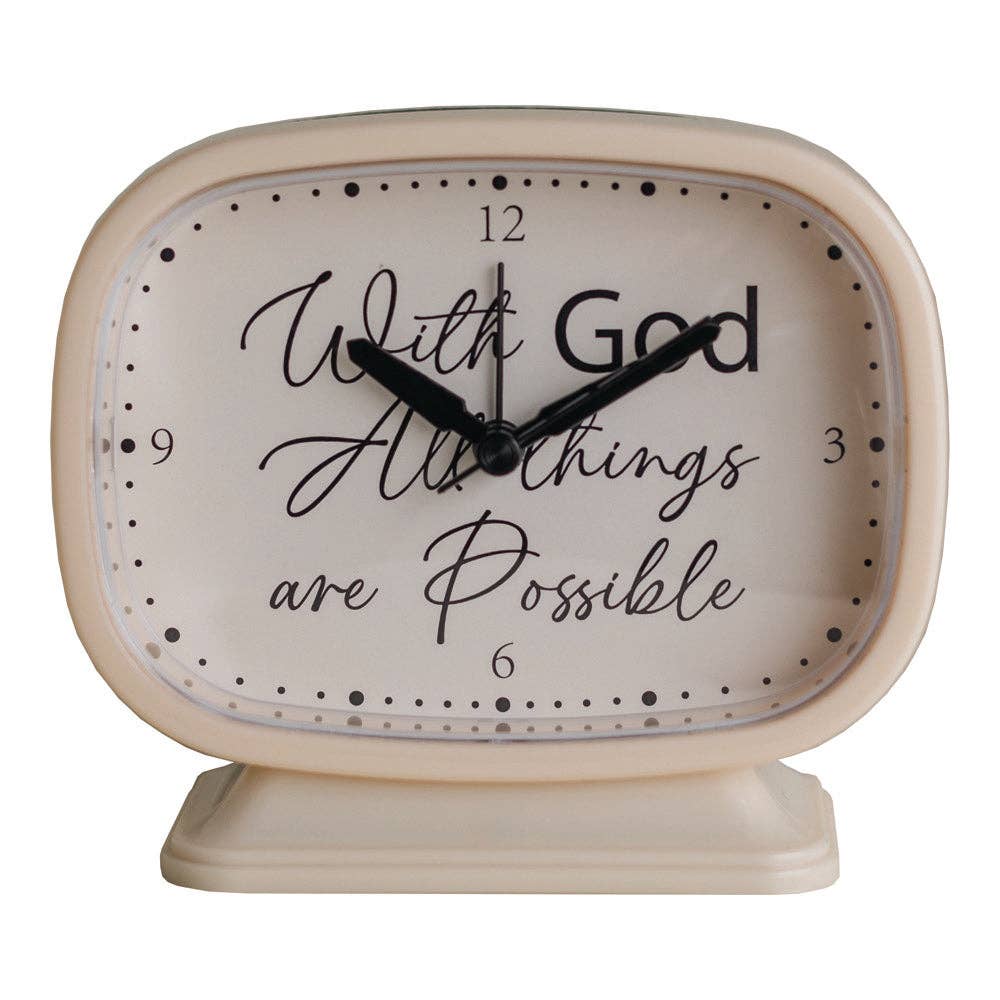 Manual Woodworkers and Weavers, Inc. - Wholesale Desk Clock - Inspirational Table Clock Asst S/124