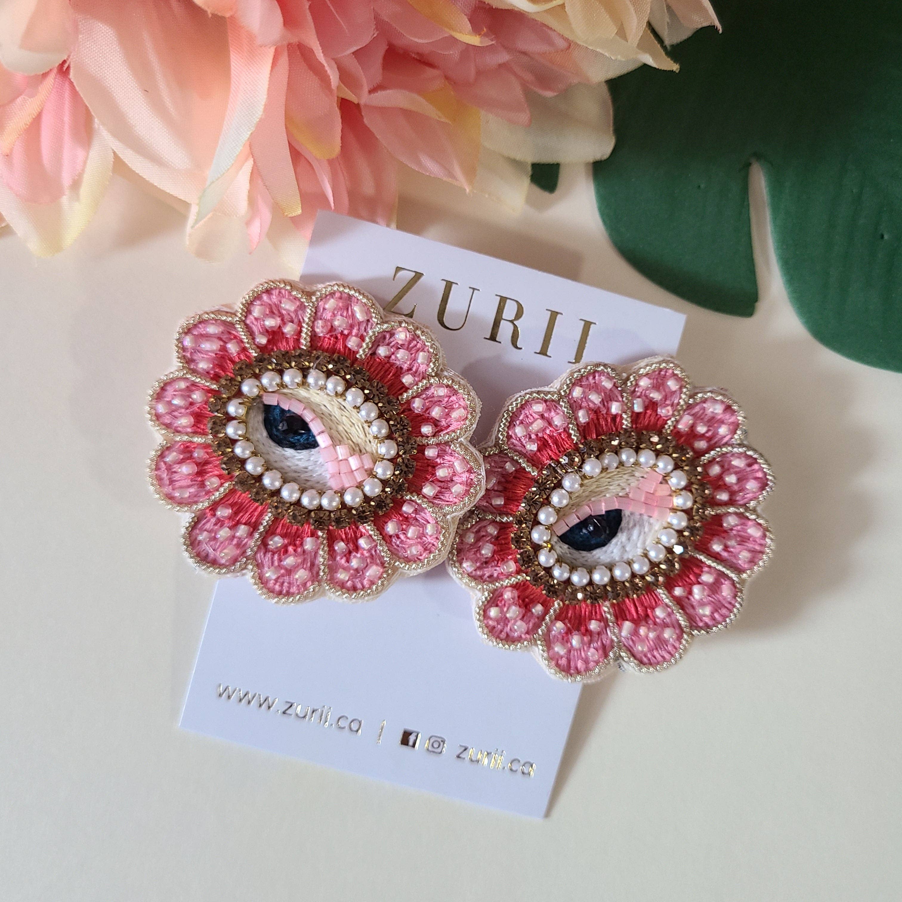 Zurii.ca - Wholesale Stud/Post Earrings - Floral eye1