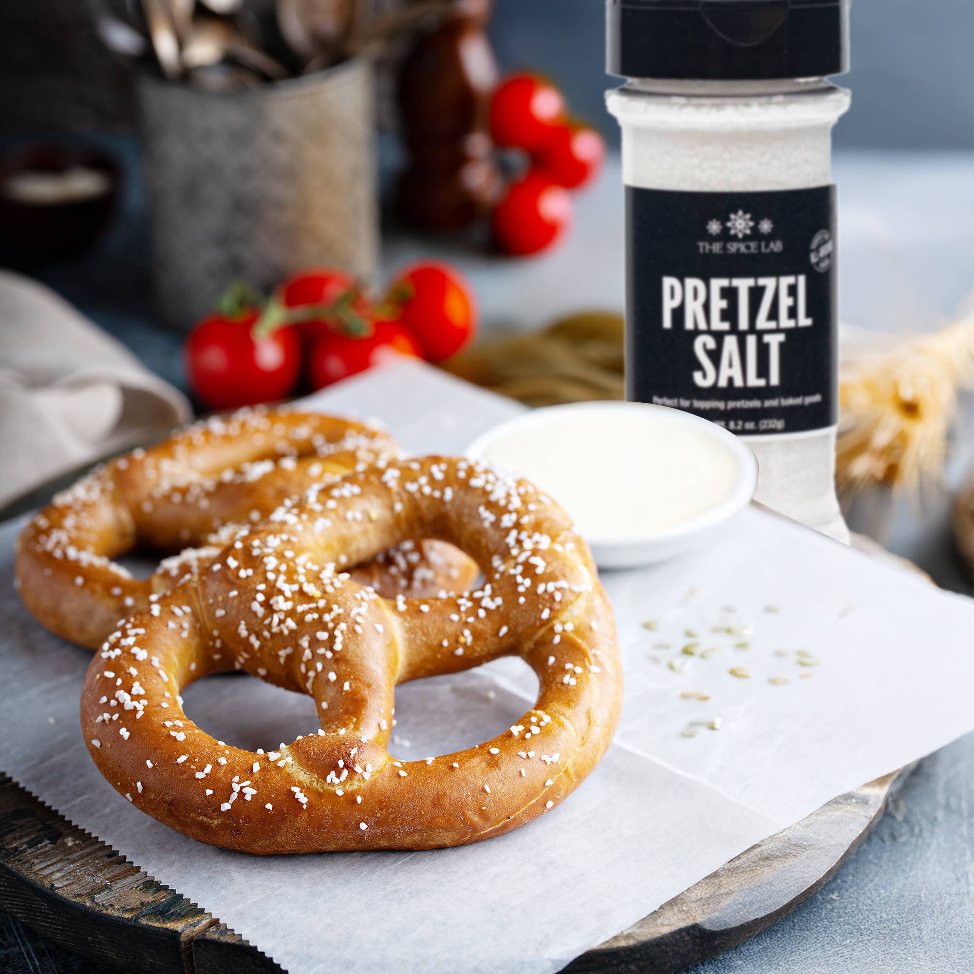 THE SPICE LAB - Wholesale Salt - Pretzel Salt - Case of 6 - 8.2 oz Shaker Jars $2.15 ea.4