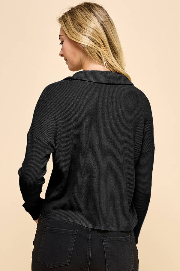 Heart & Hips - Vente Polo – femme - RT53826L - Polo à manches longues décontracté2