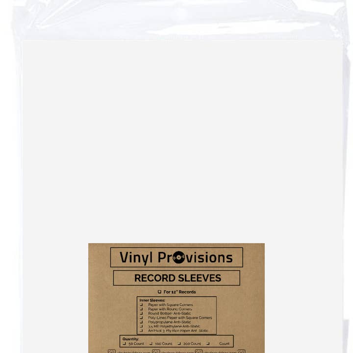 Vinyl Provisions - Wholesale Music Accessory - 12-Inch Record Anti-Static Inner Sleeves Fits LP Records1