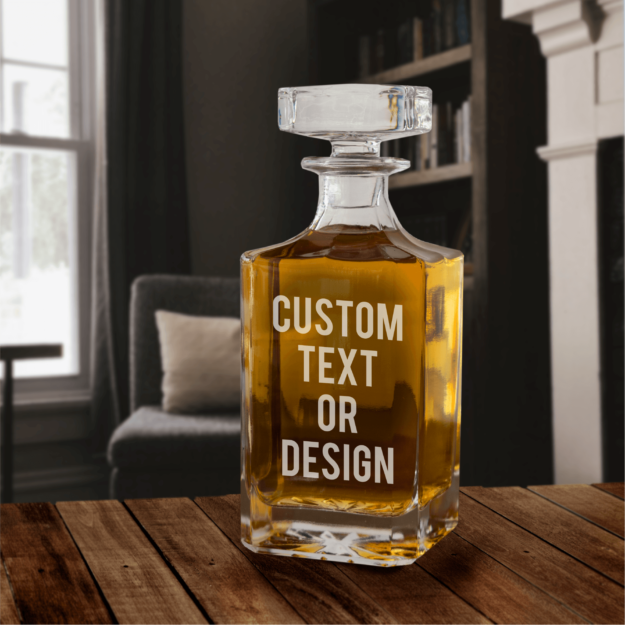 Personalized By Kate - Wholesale Decanter - Personalized Whiskey Decanter - Custom Logo or Text1