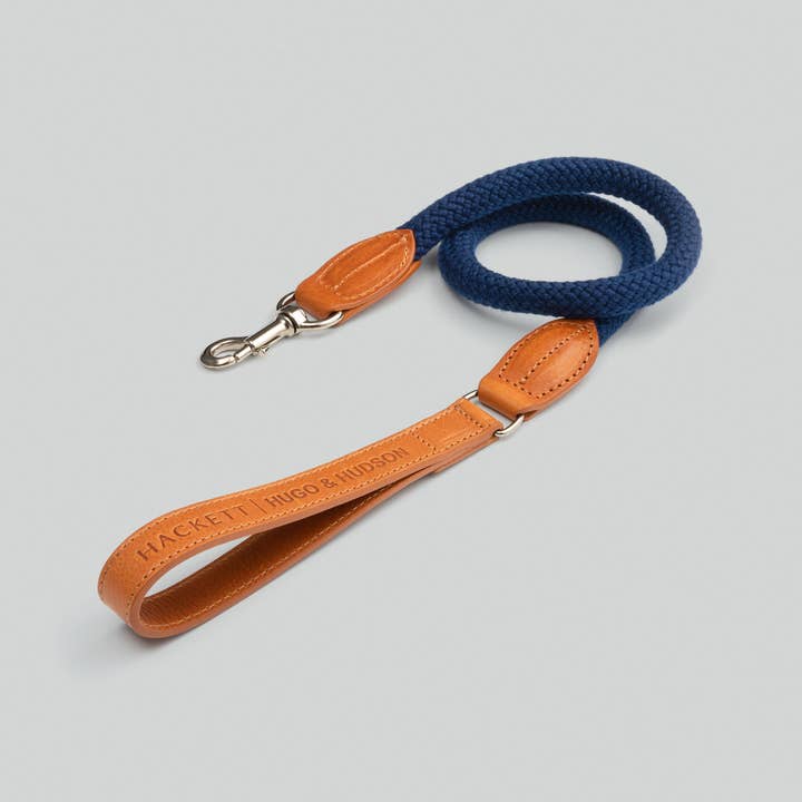 Hackett x Hugo Hudson Navy Rope Leather Dog Lead and other Purchase Wholesale dog leads. Free Returns & Net 60 Terms on Faire trending on Faire.