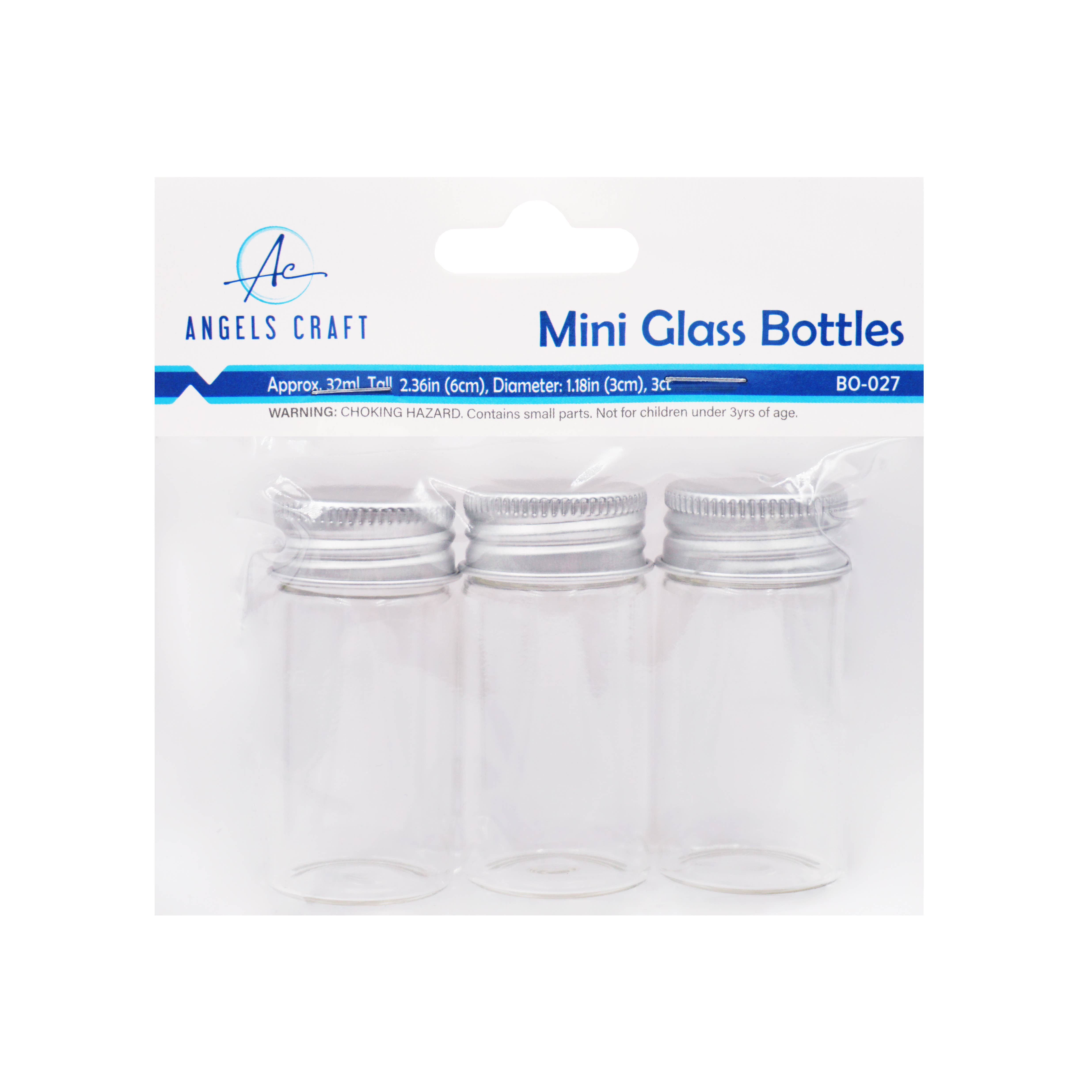 Angels Craft - Wholesale Jar - Small Glass Bottle w/ Screw Cap11