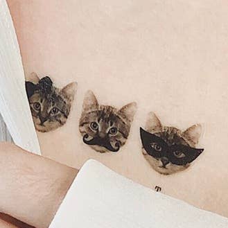 3 Of A Kind - Cats Temporary Tattoos Stickers for wholesale by PAPERSELF