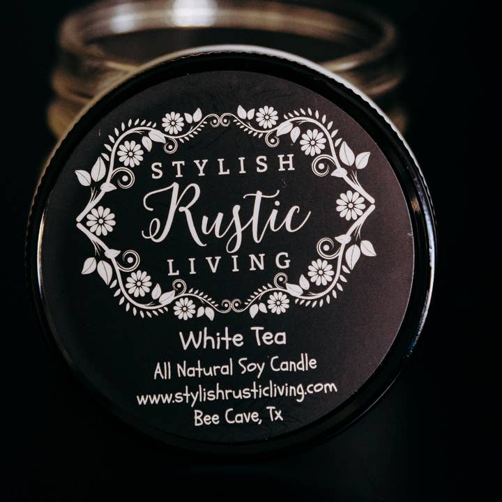 White Tea Soy Candle for wholesale by Stylish Rustic Living