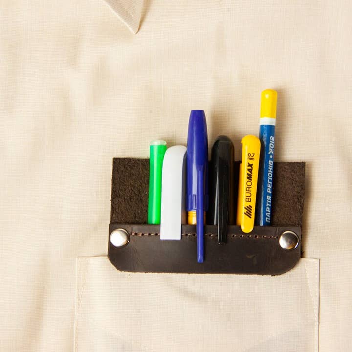 Pikore - Wholesale Pencil Case/Pouch - Leather Pocket Protector