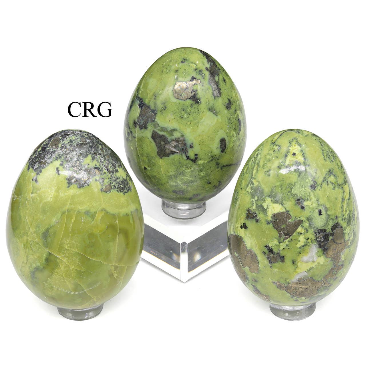 Crystal River Gems LLC - Wholesale Spiritual Stone/Crystal - Peru Serpentine Egg - 45-55mm0