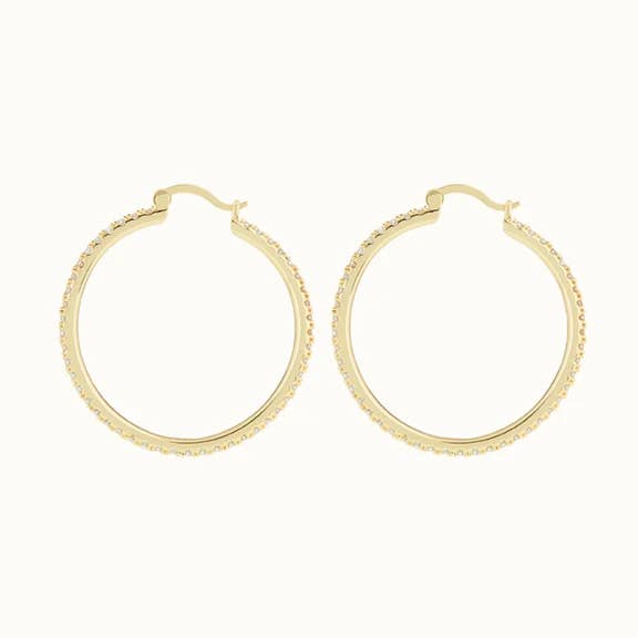 Olympia Clear Hoop for wholesale by Camila Carril Collection
