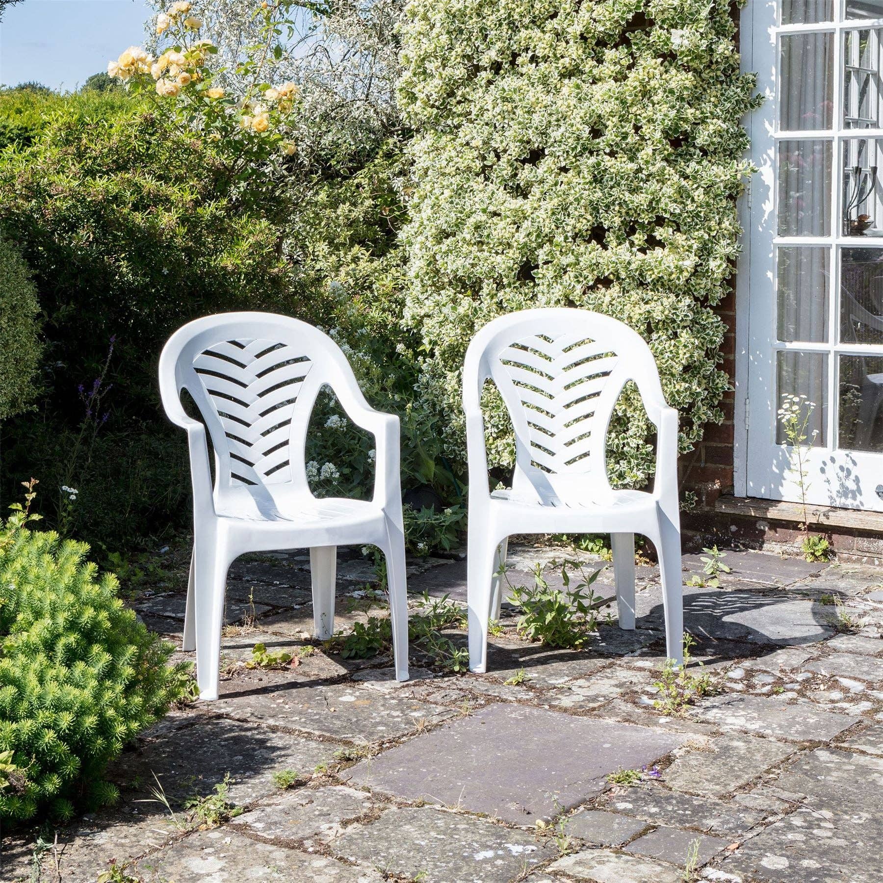 Rinkit Ltd - Wholesale Chair - Resol Palma Outdoor Garden Chair - White2