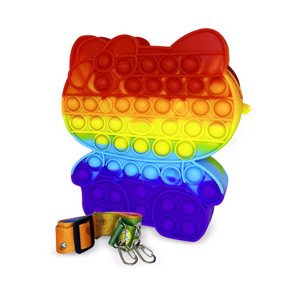 Biggbrands GmbH - Wholesale Shoulder Bag - Kids - Ogi Mogi Toys Colorful Cat Colorful Round Shoulder Bag