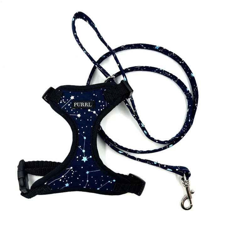 Zodiac Print Cat Harness and Lead for wholesale by Barkley and Fetch