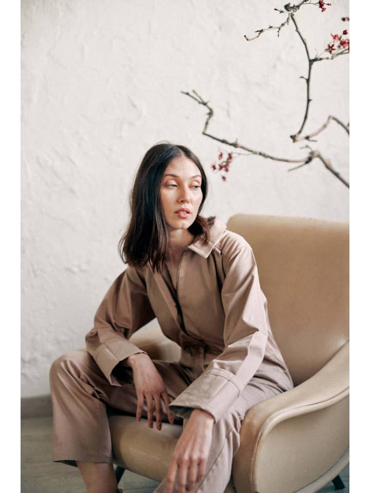Cossac – Engroshandel Jumpsuit - Dame – Taupe Denim Kedeldragt