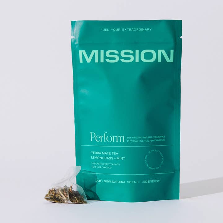 Perform Yerba Mate Tea with Spearmint 30 teabags for wholesale by MISSION