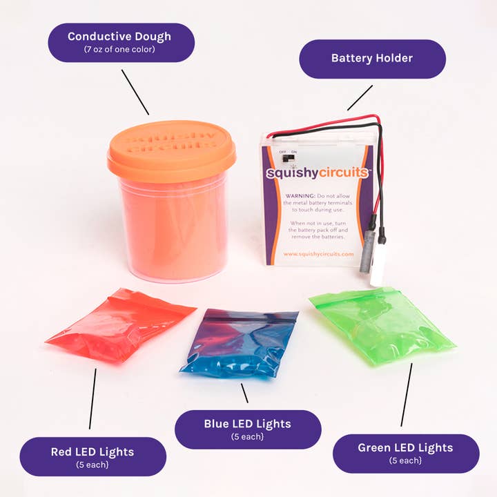Squishy Circuits - Vendita all'ingrosso Kit per lavoretti fai da te - Bambini - Kit Squishy Circuits Lite