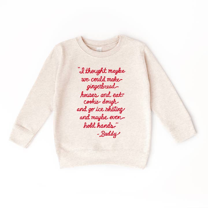 Benny & Ray Apparel - Wholesale Sweatshirt - Kids - Buddy Quote Merry Christmas Santa Claus Elf sweatshirt 0