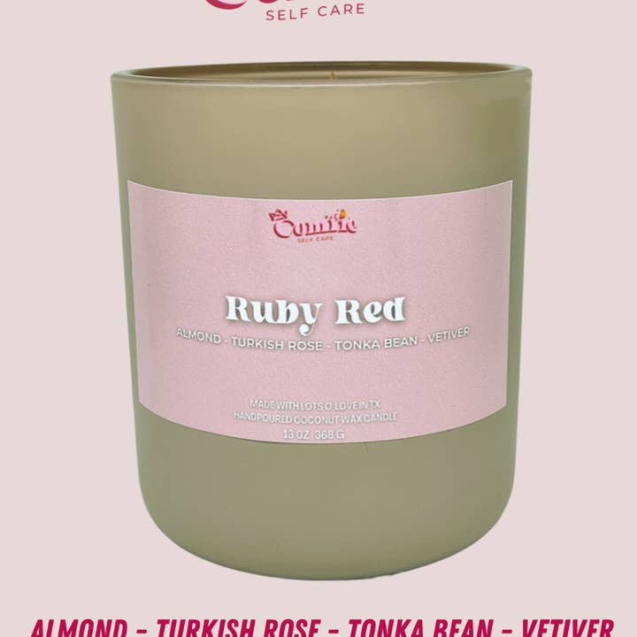 Ruby Red Candle for wholesale by Comfie Self Care