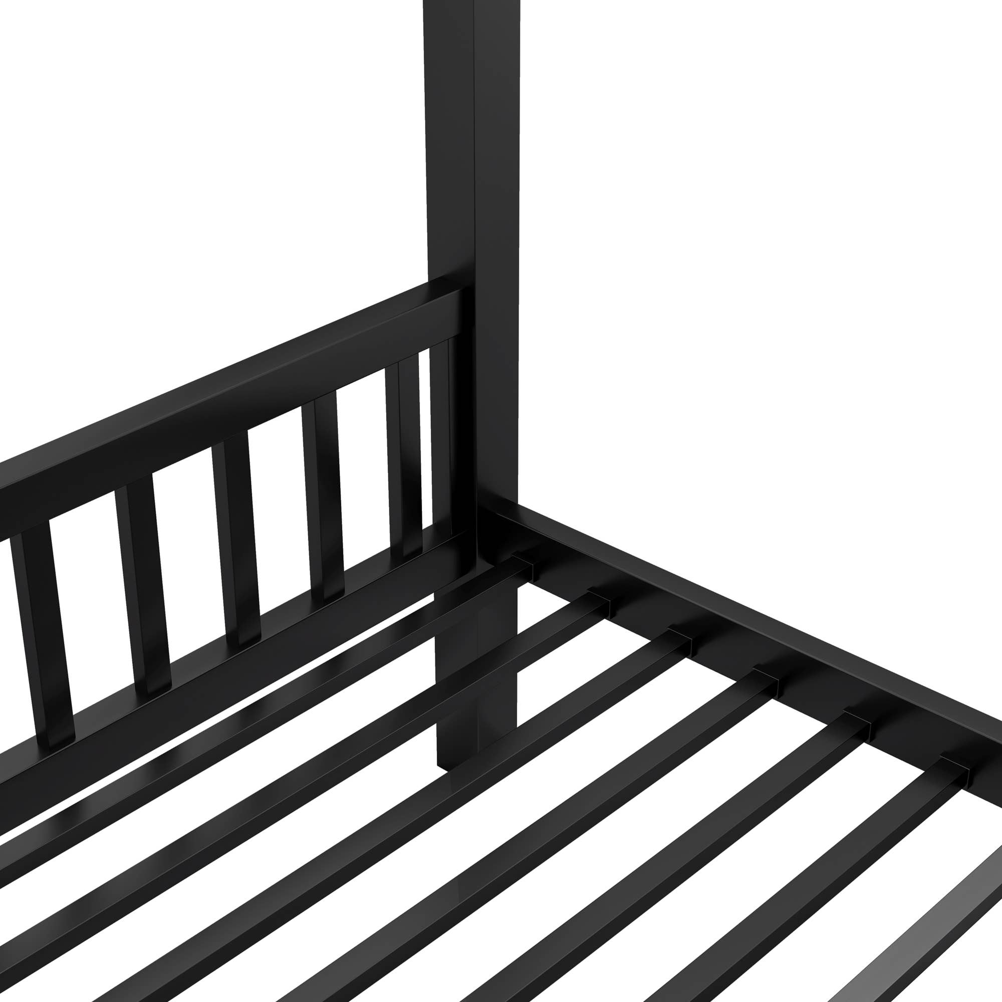 39F Inc. - Wholesale Bed - Queen Over Queen Metal Bunk Bed with Ladder, Black14