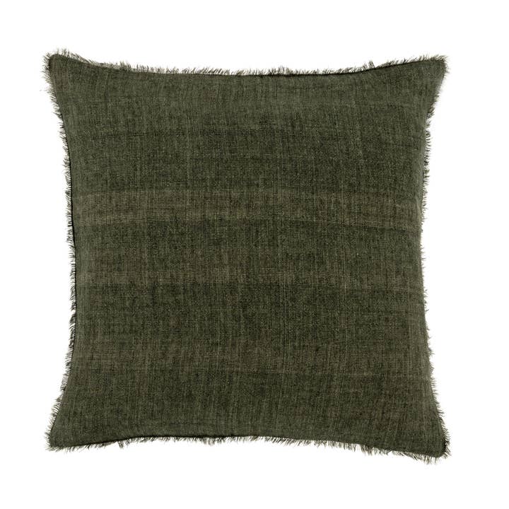 Indaba Trading - Wholesale Throw/Decorative Pillow - 20x20 Lina Linen Pillow Avocado