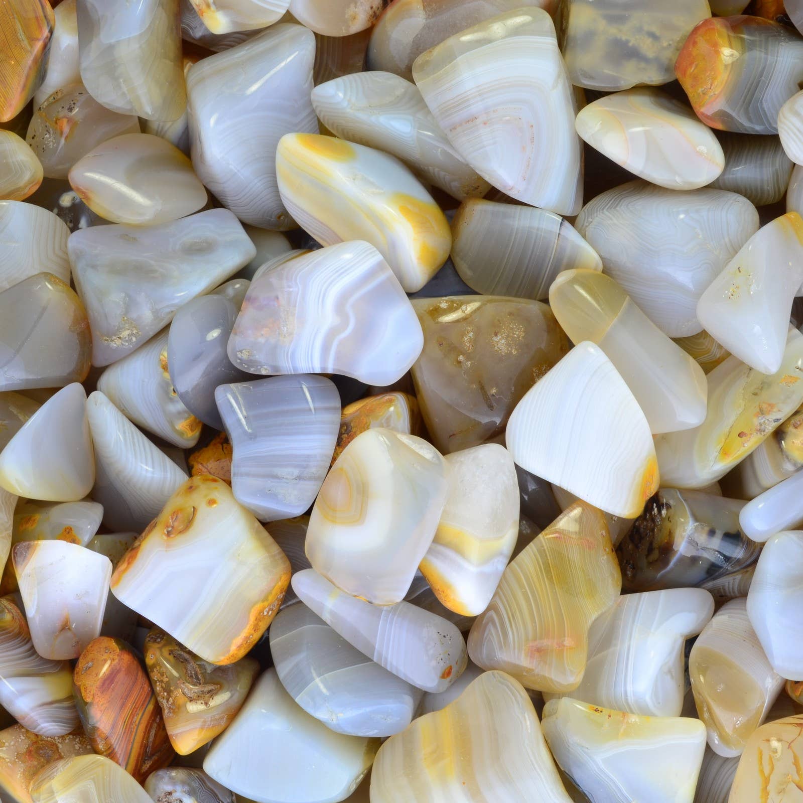 Fantasia Mining - Wholesale Spiritual Stone/Crystal - Tumbled Banded Agate - Madagascar (1 lb)3