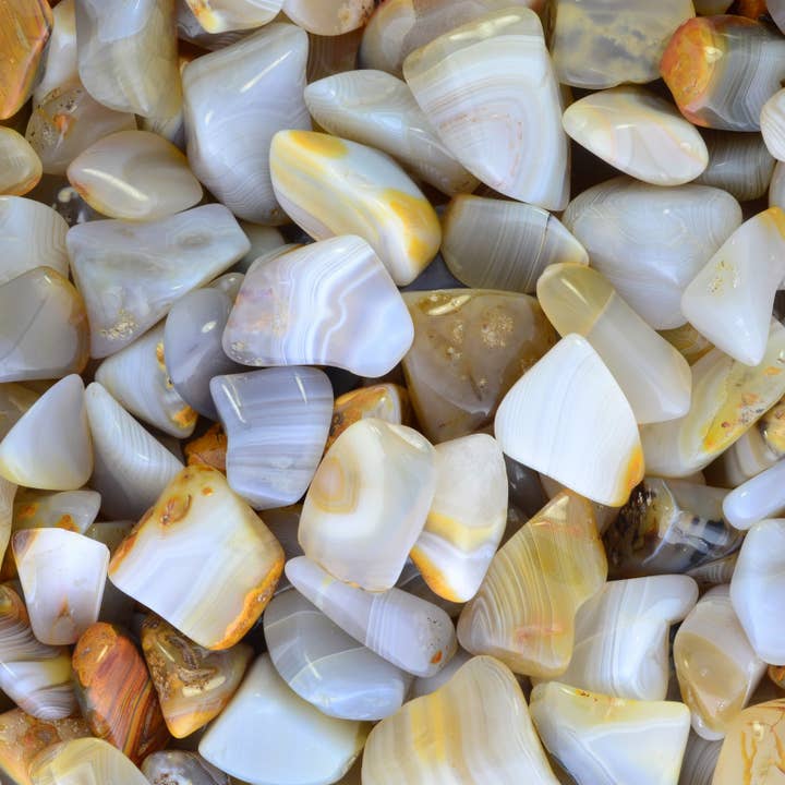 Fantasia Mining - Wholesale Spiritual Stone/Crystal - Tumbled Banded Agate - Madagascar (1 lb)3