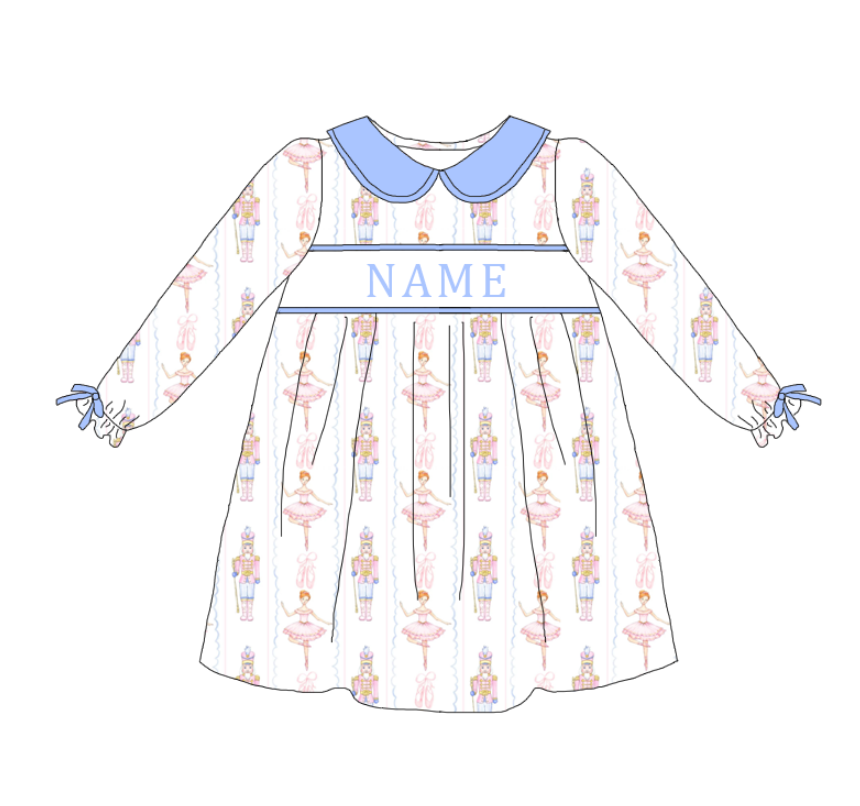 Auraquise - Wholesale Clothing Set - Baby - Nutcracker Christmas Smocked Collection Custom Name Clothes0