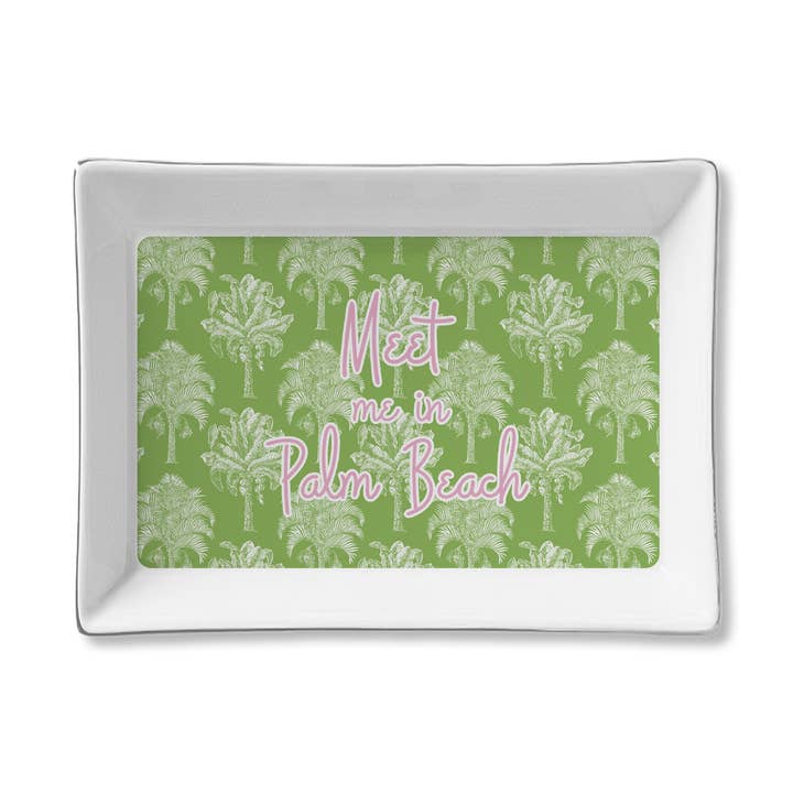Ceramic Tray - Palm Meet me in - Custom for wholesale by Toss Designs