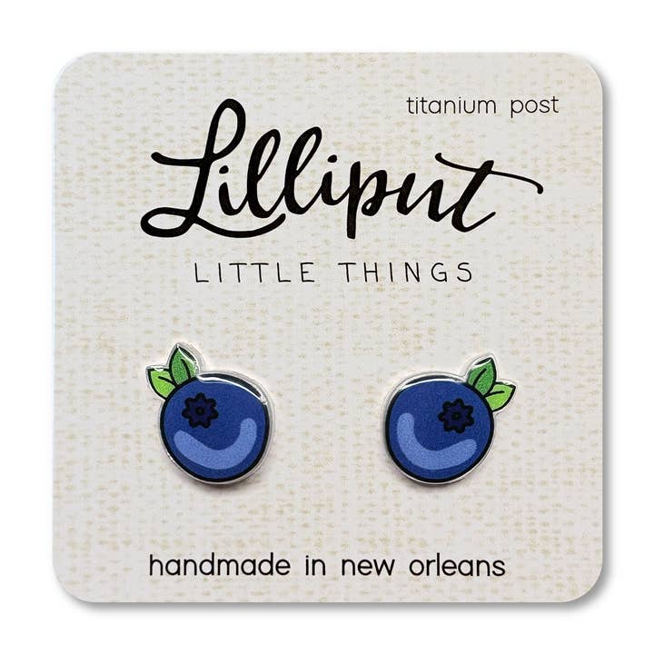 Blueberry Earrings // Summer Earrings for wholesale by Lilliput Little Things
