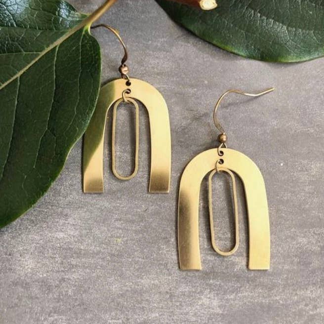 GeoMetricGem - Wholesale Dangle Earrings - George Earrings0