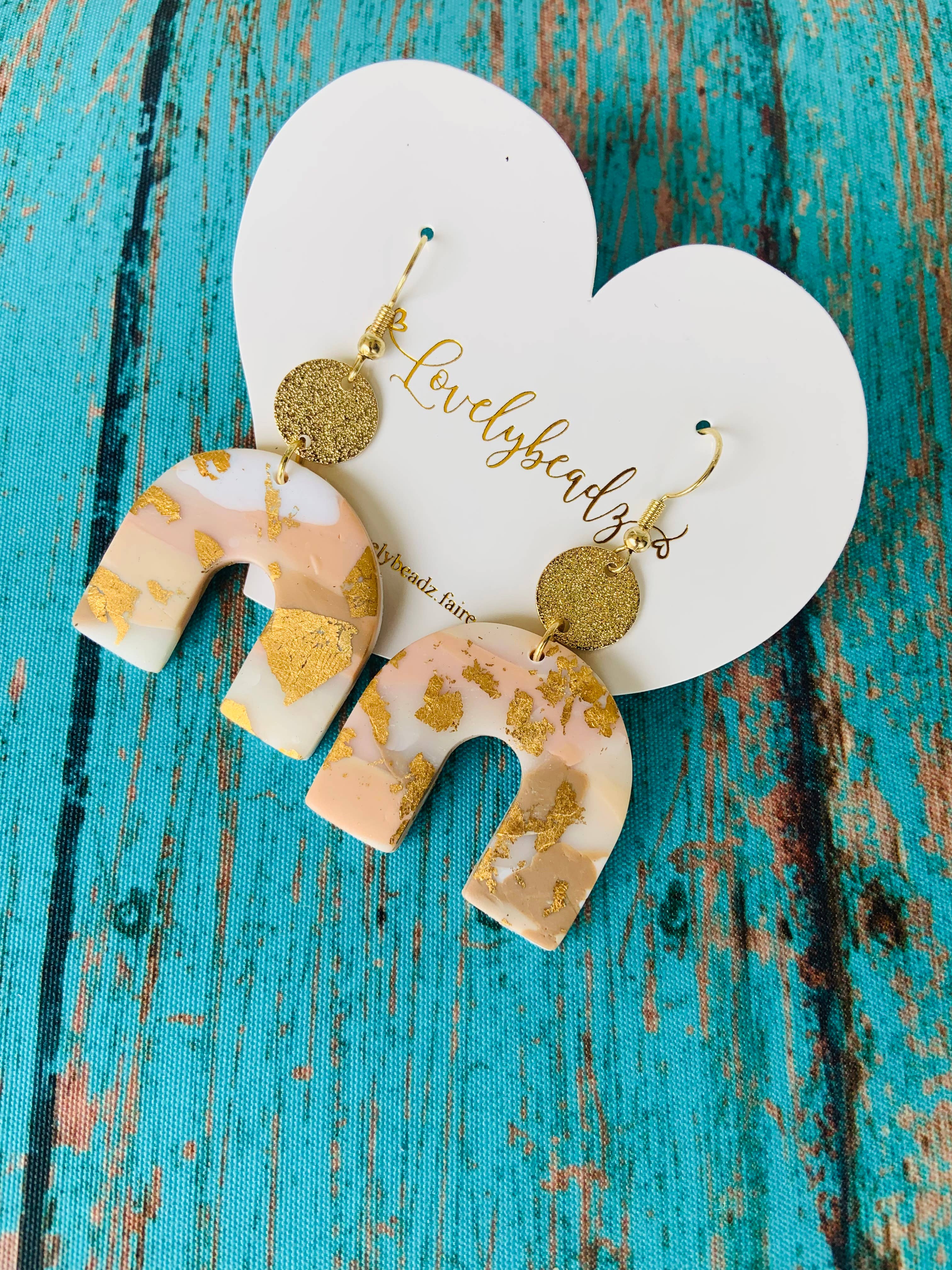 Lovelybeadz - Wholesale Dangle Earrings - Foil clay earrings1