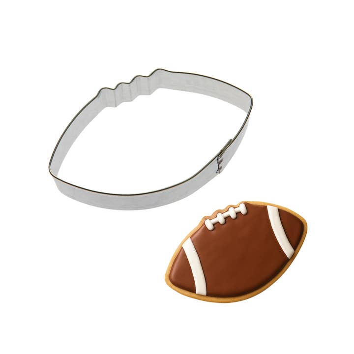 Football Cookie Cutter 3.75 in B1287 for wholesale by CookieCutter.com