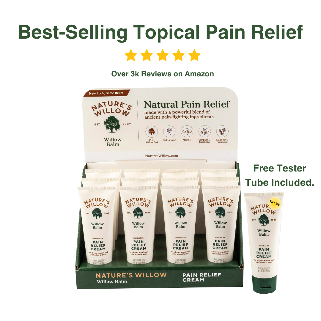 Nature's Willow - Wholesale Retailer Display - Beauty & Wellness - ☃️Best Value Nature’s Willow Pain/Itch Relief Floor Display1