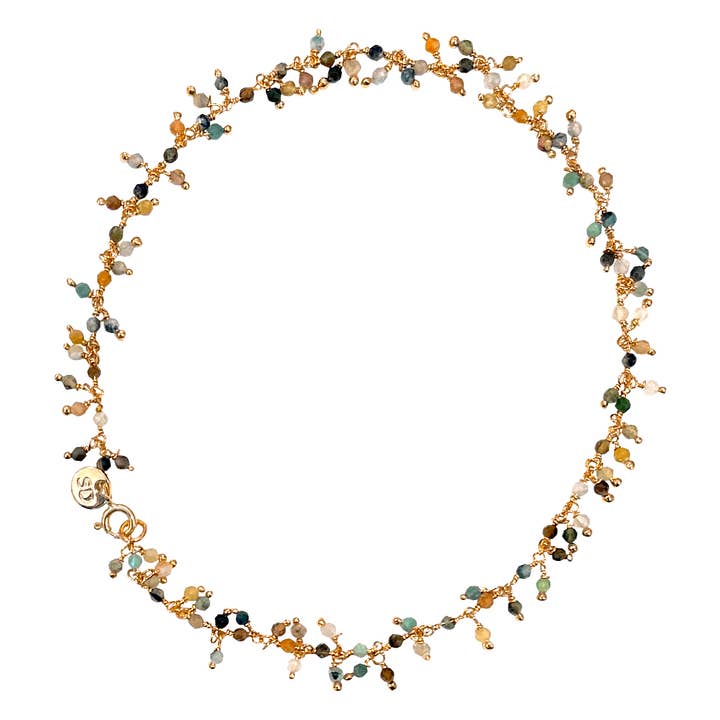 Sophie Deschamps Bijoux - Wholesale Beaded Bracelet - Briséis Tourmaline Anklet (BCHACH5)
