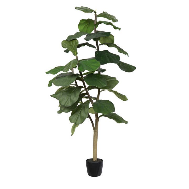 Vickerman 4' Potted Fiddle Tree 39Lvs for wholesale by Vickerman