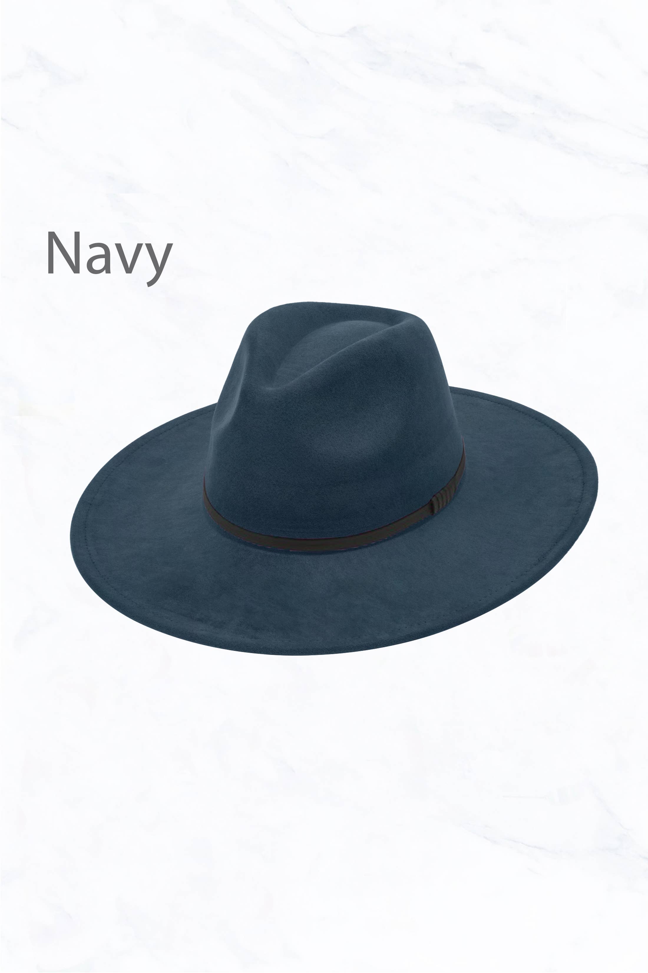 Suzie Q USA - Wholesale Fedora - Women's - Suede Large Eaves Peach Top Fedora, Leather Belt6