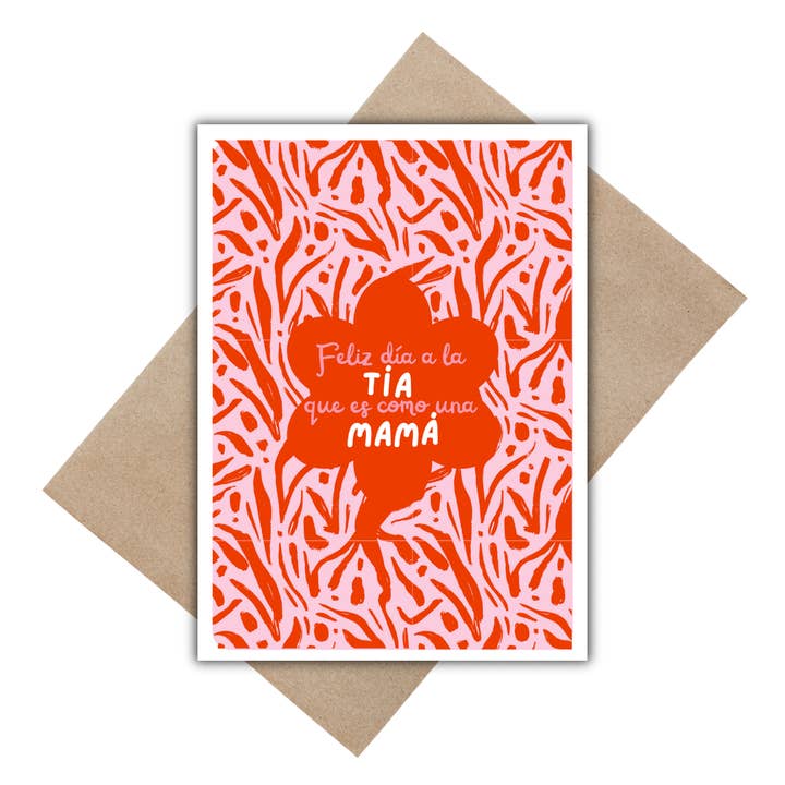 Gaec Studio - Wholesale Mother's Day Card - Feliz día tía card, with envelope.1