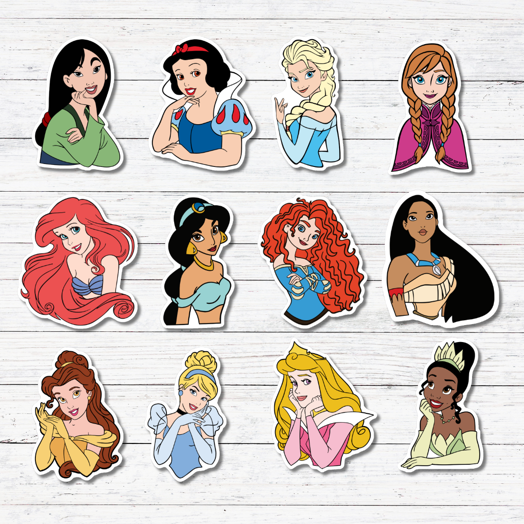 Oily Graphic Creations - Wholesale Sticker - Elsa -Princess Stickers/Magnet3