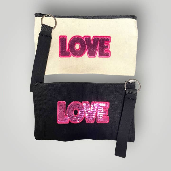 LOVE Accessory Bag for wholesale by Parker and Kay Collective