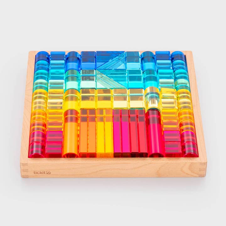 Gem Building Shapes Mirror Tray for wholesale by Commotion