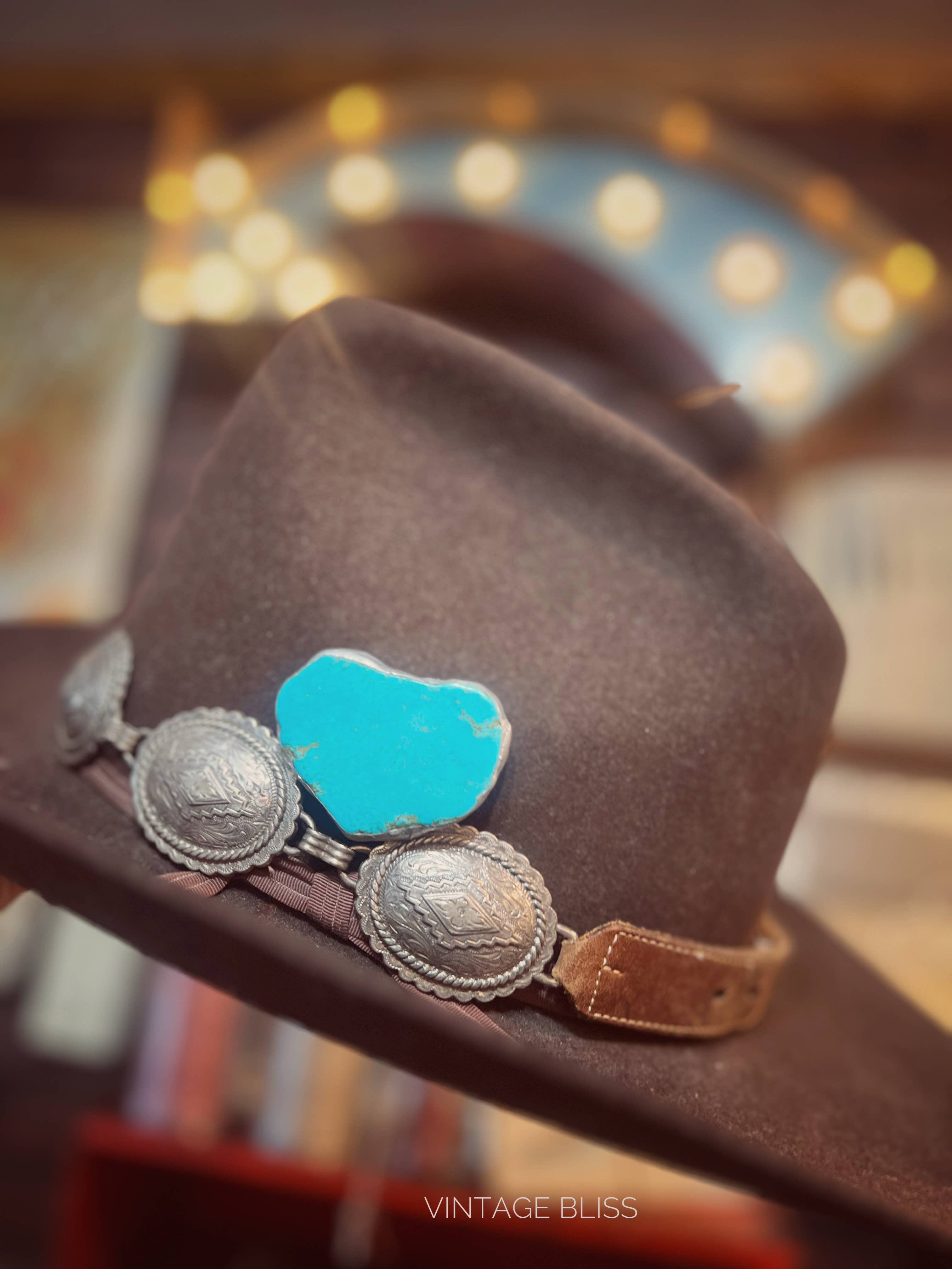 Vintage Bliss - Wholesale Brooch - Turquoise Color Soldered Hat Pin Western4