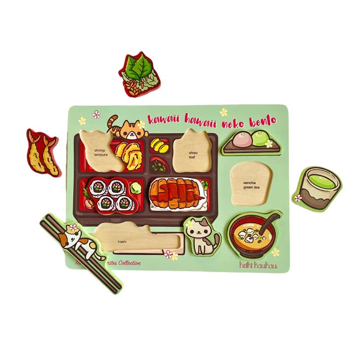 Japanese Bento Wooden Puzzle for wholesale by Keiki Kaukau - Hawai‘i's Toy Company