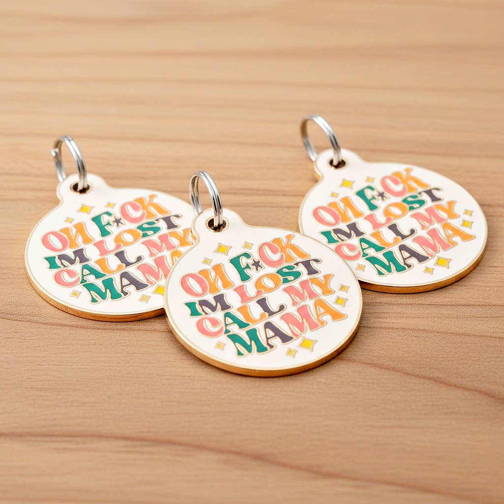 Bad Tags – Großhandel Haustiermarke – Katze/Hund – Emaille-Hundemarke mit scannbarer ID - Verdammt, ich bin verloren, ruf Mama an9