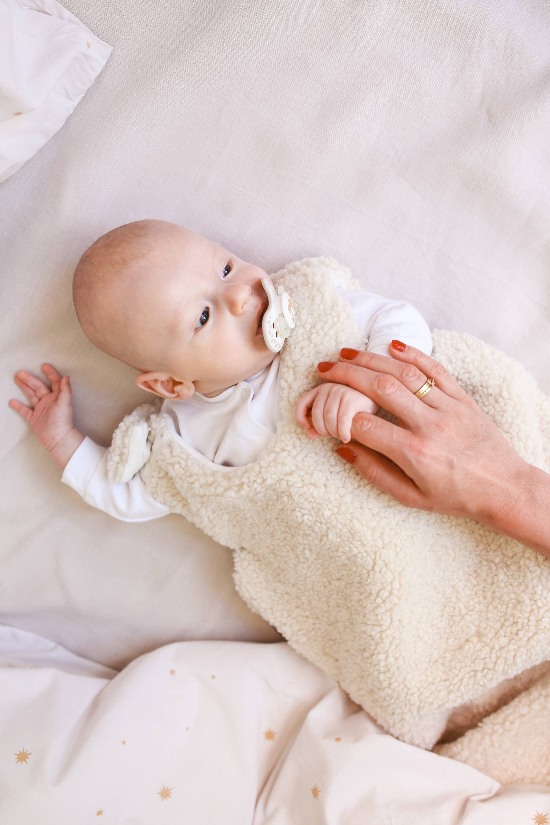 Babyly - Wholesale Sleepsack - Baby - Teddy sleeping  bag - CREAM or TAUPE - 1,5 TOG8