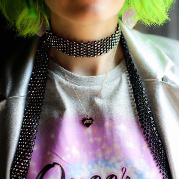 The Peach Fuzz – Großhandel Kette mit Anhänger/Charm – I Heart Damen-Halskette1