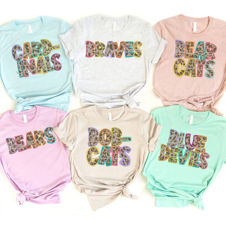 Customized Funky Leopard Mascot // TEAM for wholesale by Lucky Llama Creations