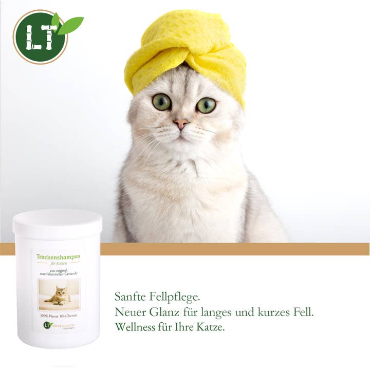 LT-Naturprodukte - Wholesale Pet Grooming Aid - Dog - Dry shampoo for cats - with original Moroccan lava6